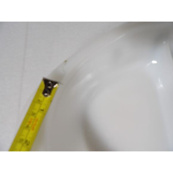 Vintage Glasbake White Green Daisy Flower Oval Divided Casserole Dish Qt - Picture 7 of 11